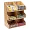 Mind Reader Brown 6-Section Coffee Condiment Organizer